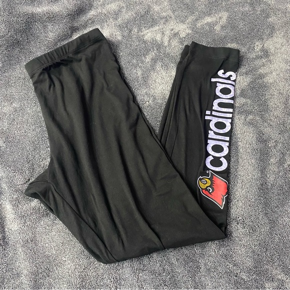 4 her by Carl Banks Pants - UofL Cardinals black leggings